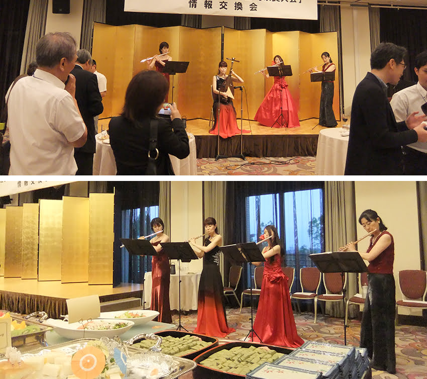 パーティ演奏・琵琶とフルート 琵琶演奏